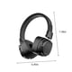 thumbnail image 3 of Auriculares de estilo retro, inalámbricos Bluetooth 5.3, subwoofer, graves profundos, vintage americano, negro, 3 of 8