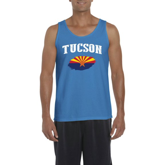 MmF - Men's Tank Top for Men, up to Men Size 3XL - Tucson Arizona Flag
