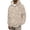 Beige, variant on Men's Leopard Print Hoodies Oversized Cheetah Sweatshirts Vintage Casual Long Sleeve Pullover With Pockets