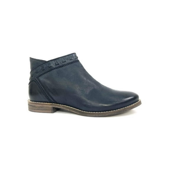 Sarah Black Flat Ankle Boot