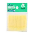 thumbnail image 2 of 100pcs Bag Double Head Teeth Cleaning Toothpick Oral Care Floss Pick Toothpick (Yellow), 2 of 4