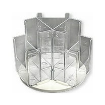 Azar Displays 252806 Six-Pocket Two-Tier Revolving Trifold Brochure Holder