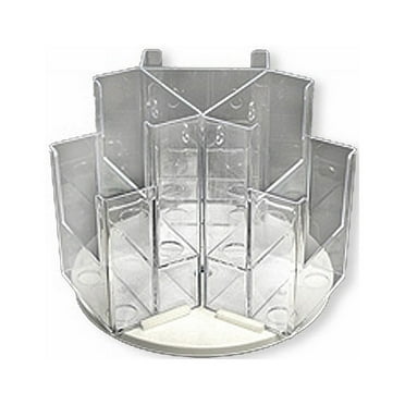 Azar Displays 252806 Six-Pocket Two-Tier Revolving Trifold Brochure Holder