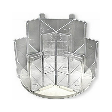 UPC: 0696859998867 | Azar Displays 252806 Six-Pocket Two-Tier Revolving Trifold Brochure Holder