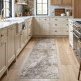 thumbnail image 2 of UERMEI 2'x6' Runner Rug, Washable Non-Slip Indoor Runner Rug for Kitchen Halfway Laundry Bedroom Living Room Carpet Area Rug, 2x6 ft Abstract Low Pile Kitchen Runner Rug, Brown, 2 of 9