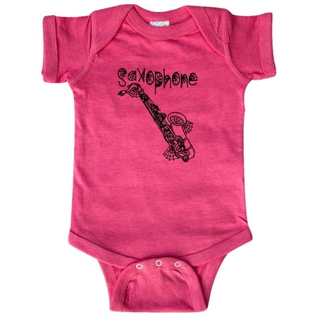 

Inktastic Saxophone Halloween Cobwebs Gift Baby Boy or Baby Girl Bodysuit