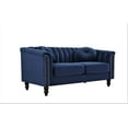 thumbnail image 4 of US PRIDE FURNITURE Hills Tufted Back Nailhead 61.4'' Loveseat-Dark Blue, 4 of 5