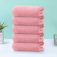 thumbnail image 5 of Cinvoph 12"x 24" 5pcs Bathroom Hand Towels, Hand Towel for Bath, Face, Kitchen, Super Soft Absorbent, Machine Washable, pink, 5 of 7