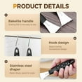 thumbnail image 5 of Sharp Stainless Steel Fish Scaler,Multifunction Fish Scale Planer Knife,Fish Scaler Remover Fishs Cleaning Tool Descaler Scales Scraping Tool for Home Market Restaurant (Black/3pcs), 5 of 7