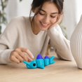 thumbnail image 5 of 3D Printed Mini Animals Small 3D Printed Animals 2.5 Inch 3D Printed Squeeze Toys Relaxation Toys Cute Desk Decor for Gaming Desk Gamer Room Decor Blue Articulated Swordfish, 1, 5 of 6