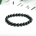 thumbnail image 2 of Pulsera de piedra de subgrafito con personalidad, pulsera de cuentas redondas de un solo círculo para hombres y mujeres, pulsera de moda, 2 of 5