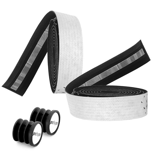 pro'spro Poignées de Guidon de Vélo Respirantes Antidérapantes et Amortissantes avec Conception Ergonomique et Capuchons en PVC, Légères et Durables pour les Trajets de Longue Distance, Plusieurs Couleurs Offertes.