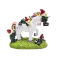 thumbnail image 3 of BigMouth Inc. The Unicorn Garden Gnome Massacre Statue - Fantasy Unicorn Themed Weatherproof Garden Decoration, Makes a Great Gag Gift - 9” Tall, 3 of 4