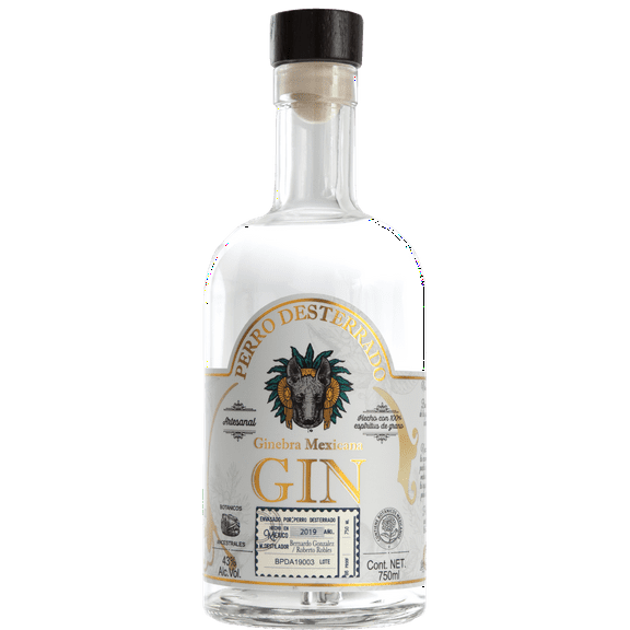 Gin Artesanal Mexicano Perro Desterrado London Dry