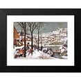 thumbnail image 2 of Pieter Bruegel The Elder 18x14 Black Modern Framed Museum Art Print Titled - Hunters in the Snow (Winter), 2 of 5