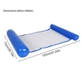 thumbnail image 3 of Colchones inflables plegables flotantes para piscina con hamaca de agua (azul lago), 3 of 6