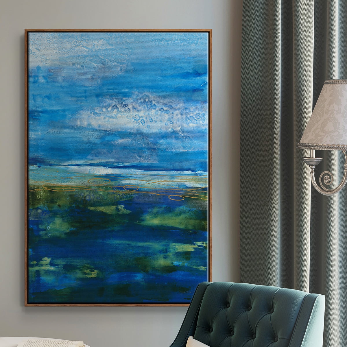 Island Groove Framed Premium Gallery Wrapped Canvas - Ready to Hang