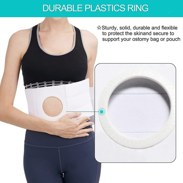Medical Ostomy Belt Ostomy Hernia Support Belt Abdominal Binder Brace Abdomen Band Stoma Support for Colostomy Patients to Prevent Parastomal Hernia