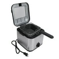 thumbnail image 1 of Friteuse Électrique, Friteuse Électrique Multifonction à Température Réglable Surchauffe Prise US 110V Acier Inoxydable pour Poulet Steak, 1 of 7