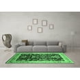 thumbnail image 3 of Ahgly Company Indoor Square Oriental Emerald Green Industrial Area Rugs, 4' Square, 3 of 4