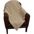 thumbnail image 7 of Carraig Donn Irish Cable Knit Aran Blanket Celtic Throw 100% Premium Merino Wool 55"x40" (Wicker) Made in Ireland, 7 of 7