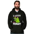 thumbnail image 4 of Caution Cool Dinosaur Always Hungry Hoodie Sweatshirt Women Men Brisco Brands S, 4 of 6