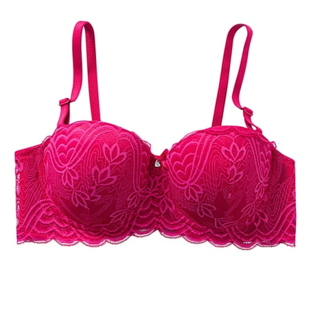 XUNKUSGA Balconette T-Shirt Bra Womens Underwear Lifting Lace Elegant Full Coverage Bras Light&Soft M-2XL