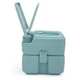 thumbnail image 4 of Jaxpety Portable Push-rod Toilet, 20L/5.28 Gallon Outdoor Commode with Detachable Tank for Camping, Boating, Hiking and Traveling, Green, 4 of 20