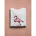 thumbnail image 3 of Flamingo With Flowers Sweatshirt Women -SPIdeals Designs, Female Small, 3 of 4