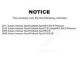 thumbnail image 2 of CMX Front Rear Disc Brake Rotors Kit for Car Subaru Impreza K8-101263, 2 of 8