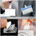 thumbnail image 3 of 40pcs Adhesive Plastic Badge Clips Name Badge Spring Clips ID Card Clips Spring Clips for Badge, 3 of 8