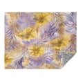 thumbnail image 2 of 70x55 Inches Glow in The Dark Blanket Cozy Throw Camping Blankets for Home and Outdoor Use Yellow and Lavender Flowers, 2 of 8