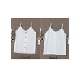 thumbnail image 4 of Camisolas sin mangas con cuello en V y botones sexys para mujer, blusas informales holgadas sin mangas, 4 of 6
