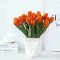 thumbnail image 6 of 10pcs Artificial Latex Tulips Flowers Faux Tulip Stems PU Real Touch Tulips for Wedding Party Home Decoration, 6 of 7