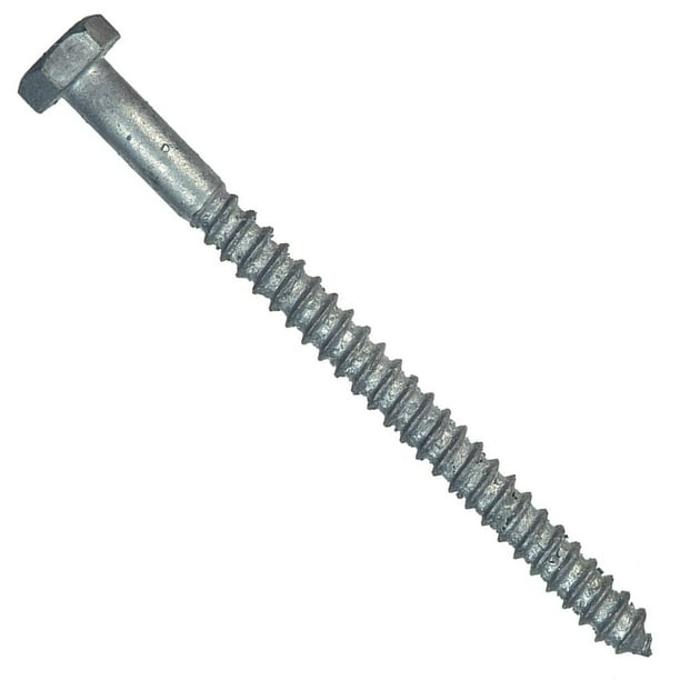 Hillman Fasteners 812074 Galvanized Lag Bolt, 3/8 x 4'', 50 Pack