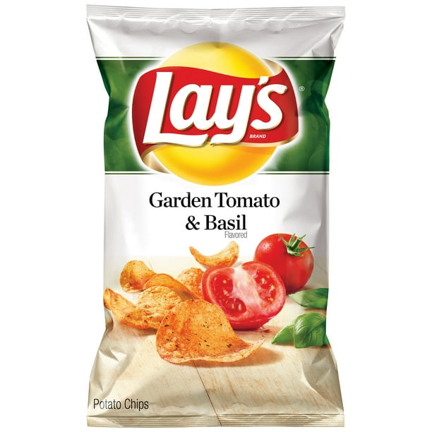 Lay's Garden Tomato & Basil Flavored Potato Chips 2.75 oz. Bag