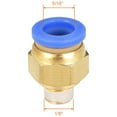 thumbnail image 2 of Unique Bargains 10 Pcs 1/8' G Male Straight Thread 8mm Push In Joint Pneumatic Connector Fitting Quick Fittings, 2 of 4