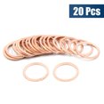 thumbnail image 4 of 17mm Inner Dia Copper Washers Car Engine Sealing Gaskets Plate Rings 20pcs, 4 of 5