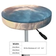 thumbnail image 4 of KLL Cute Cloud Cat Round Bar Chair Cushion Cover 12 inch ,Bar Stool Protector with Elastic, Soft Washable, 4 of 6
