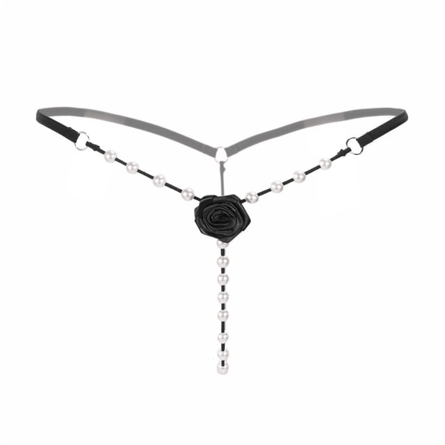 WTXUE Intimates | Open Underwear Thong V-String Burned-Crotch Lace Ladies | 1 Piece