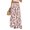 Watermelon Red, variant on WTOBBY Women's Casual Wide Leg Pants with Stretch Belt Floral Print Pockets and Adjustable Tie Design for a Comfortable Lightweight Summer Outfit ,Black L