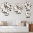thumbnail image 4 of Designart Pivoines grises Indigold I horloge murale, 4 of 4