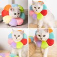 thumbnail image 2 of Small Dog Cat Recovery Collar Cute Post Surgery Neck Cone Adjustable Pet E-Collar Wound Healing Elizabethan Surgery Recovery Protective Cone for Small Pets, 2 of 5