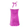 thumbnail image 5 of Gibobby Conjunto de lencería de encaje Bragas de satén para mujer, sexy, con costuras de cinta, sin espalda, lencería erótica(Morado, G), 5 of 5