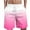 Pink, variant on Axiiglly Mens Swim Trunks Quick Dry Summer Casual Beach Shorts Gradient Printed Elastic Waist Drawstring Beach Pants with Pockets S-6XL