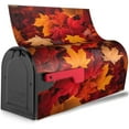 thumbnail image 2 of Fall Maple Leaves Mailbox Covers, Magnetic Post Box Cover Wraps Standard Size 21x18 in for Garden Yard Decor, 2 of 7