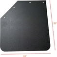 thumbnail image 4 of BST BSSP 4PCS Universal Heavy Duty Polymer Mudflaps 24x30 Inch, Black Angled Splash Guard Mudflap for Semi Trucks Tractor Trailer, 4 of 7