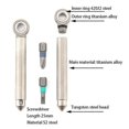 thumbnail image 3 of Titanium Alloy Brass Modular Screwdriver Ratchet Wheel Screwdriver With 2PCS S2 Bit EDC Riding Equipment Tungsten Head Gadget, 3 of 5