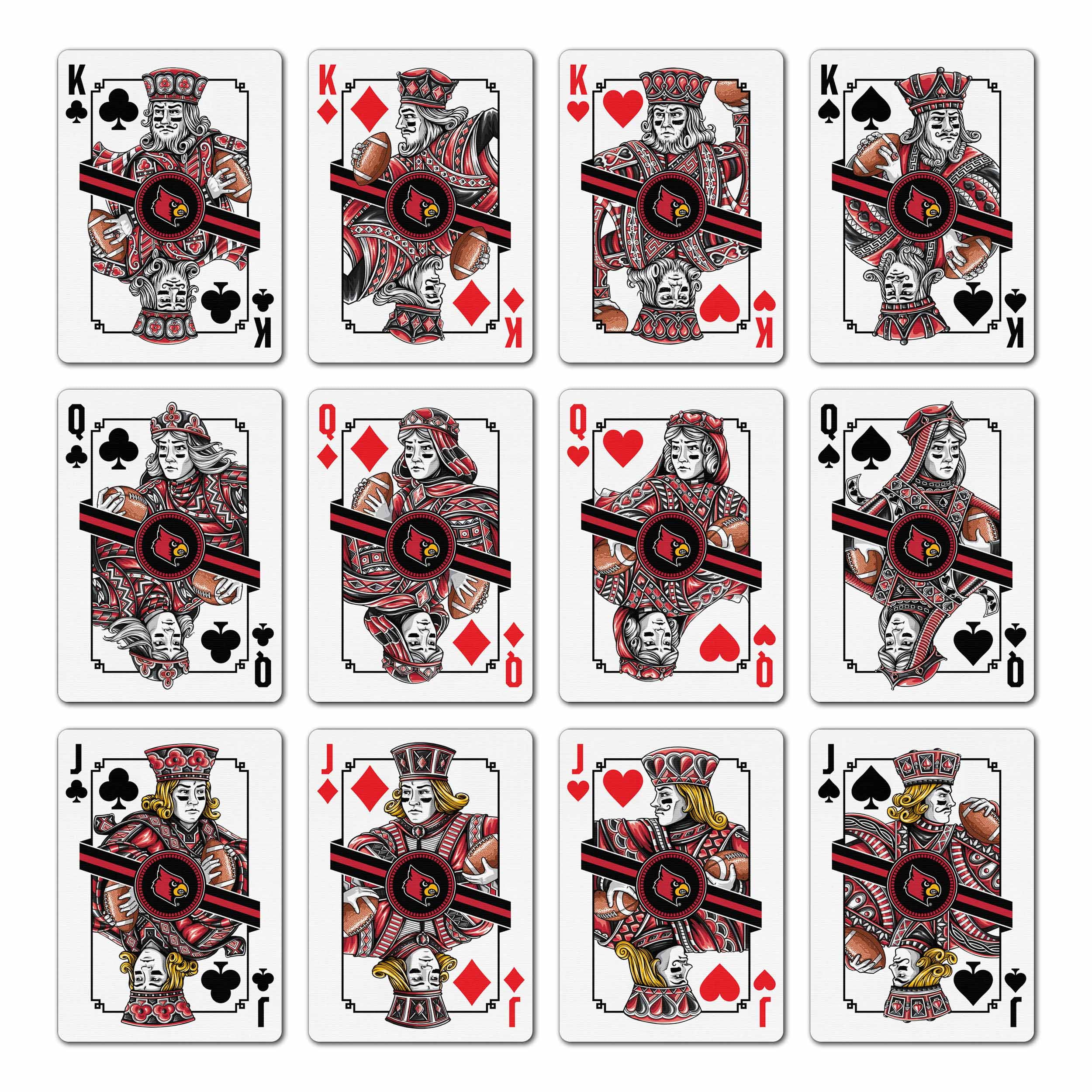 YouTheFan NCAA Louisville Cardinals Classic Series Playing Cards