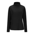 thumbnail image 3 of fatyb Womens Turtleneck Thermal Tops Fleece Lined Undershirts Long Sleeve Soft Casual Underwear Tshirts, 3 of 7
